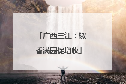 广西三江：椒香满园促增收