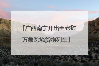 广西南宁开出至老挝万象跨境货物列车