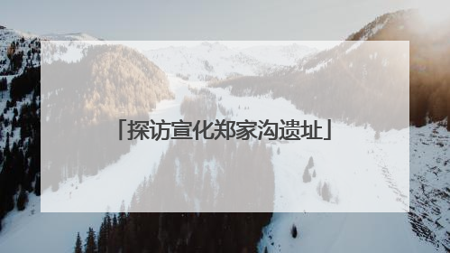 探访宣化郑家沟遗址
