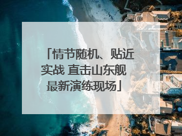 情节随机、贴近实战 直击山东舰最新演练现场