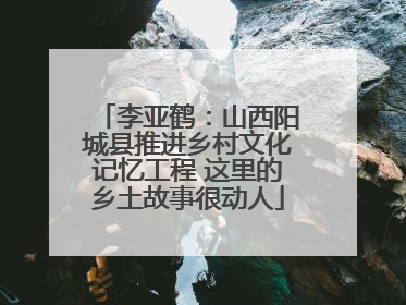 李亚鹤：山西阳城县推进乡村文化记忆工程 这里的乡土故事很动人