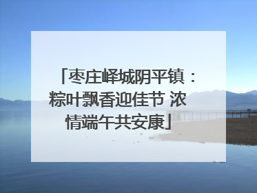 枣庄峄城阴平镇：粽叶飘香迎佳节 浓情端午共安康