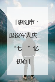枣阳市：退役军人庆“七一”忆初心