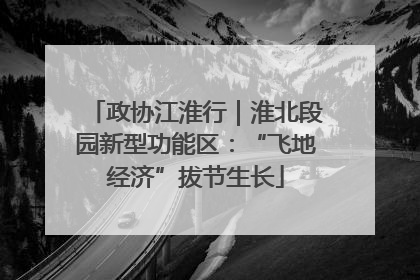 政协江淮行｜淮北段园新型功能区：“飞地经济”拔节生长