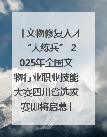 文物修复人才“大练兵” 2025年全国文物行业职业技能大赛四川省选拔赛即将启幕