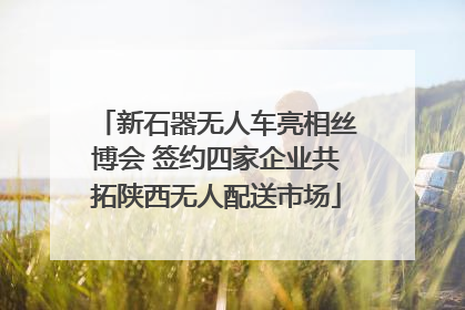 新石器无人车亮相丝博会 签约四家企业共拓陕西无人配送市场