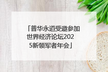 普华永道受邀参加世界经济论坛2025新领军者年会