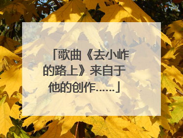 歌曲《去小岞的路上》来自于他的创作……