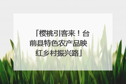 樱桃引客来！台前县特色农产品映红乡村振兴路