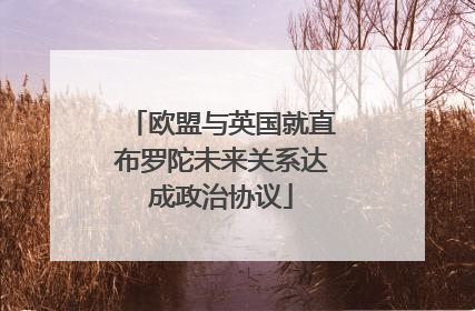 欧盟与英国就直布罗陀未来关系达成政治协议