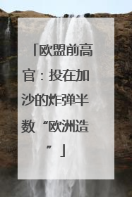 欧盟前高官：投在加沙的炸弹半数“欧洲造”