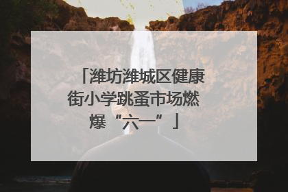 潍坊潍城区健康街小学跳蚤市场燃爆“六一”