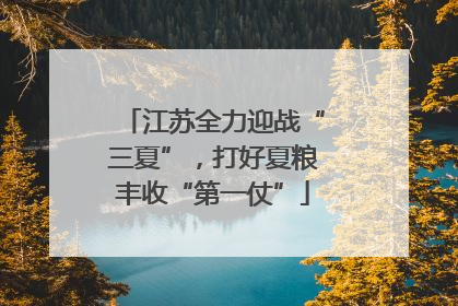 江苏全力迎战“三夏”，打好夏粮丰收“第一仗”