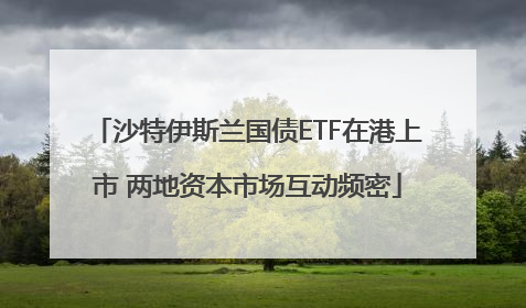 沙特伊斯兰国债ETF在港上市 两地资本市场互动频密