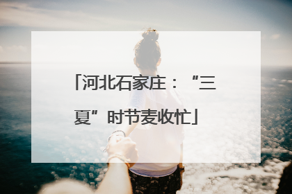 河北石家庄：“三夏”时节麦收忙