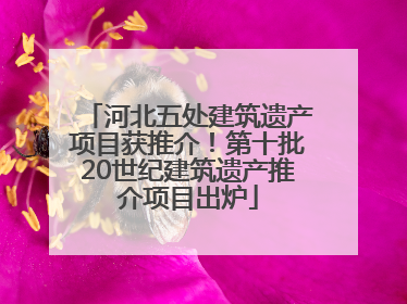 河北五处建筑遗产项目获推介！第十批20世纪建筑遗产推介项目出炉