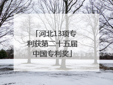 河北13项专利获第二十五届中国专利奖