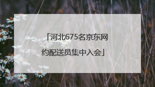 河北675名京东网约配送员集中入会