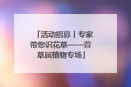 活动招募丨专家带您识花草——萱草属植物专场