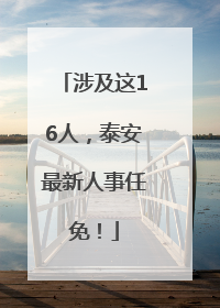 涉及这16人，泰安最新人事任免！
