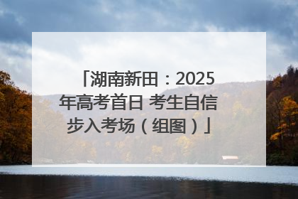 湖南新田：2025年高考首日 考生自信步入考场（组图）