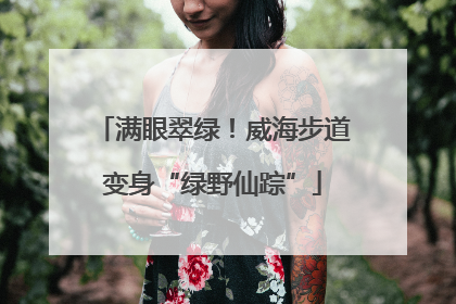 满眼翠绿！威海步道变身“绿野仙踪”