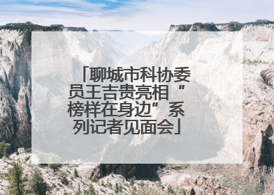 聊城市科协委员王吉贵亮相“榜样在身边”系列记者见面会