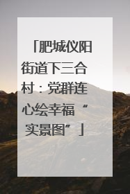 肥城仪阳街道下三合村：党群连心绘幸福“实景图”