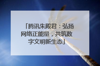腾讯朱殿君：弘扬网络正能量，共筑数字文明新生态