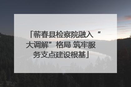蕲春县检察院融入“大调解”格局 筑牢服务支点建设根基