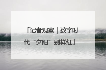 记者观察｜数字时代“夕阳”别样红