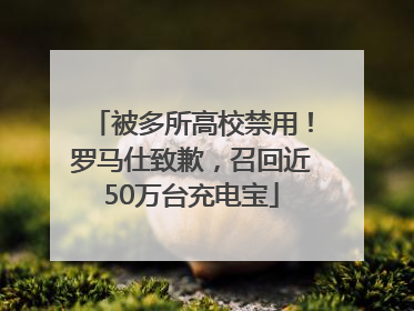 被多所高校禁用！罗马仕致歉，召回近50万台充电宝