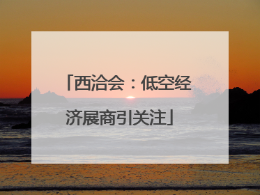 西洽会：低空经济展商引关注