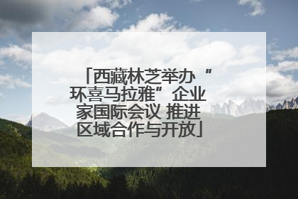西藏林芝举办“环喜马拉雅”企业家国际会议 推进区域合作与开放