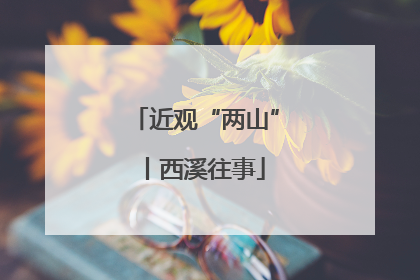 近观“两山”丨西溪往事