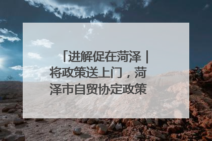 进解促在菏泽｜将政策送上门，菏泽市自贸协定政策专题宣讲会召开