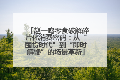 赵一鸣零食破解碎片化消费密码：从“囤货时代”到“即时解馋”的场景革新