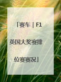 赛车｜F1英国大奖赛排位赛赛况