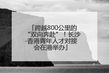 跨越800公里的“双向奔赴”！长沙-香港青年人才对接会在港举办