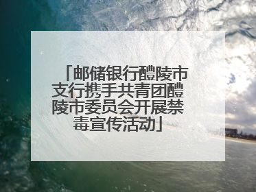 邮储银行醴陵市支行携手共青团醴陵市委员会开展禁毒宣传活动