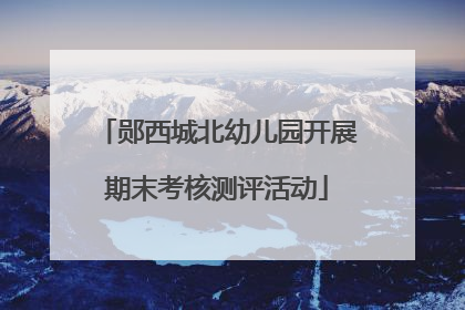 郧西城北幼儿园开展期末考核测评活动