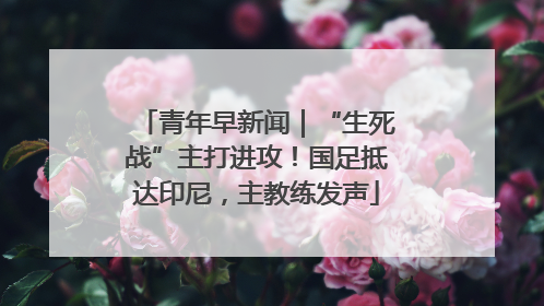 青年早新闻｜“生死战”主打进攻！国足抵达印尼，主教练发声