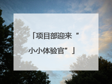项目部迎来“小小体验官”