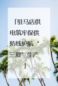 驻马店供电筑牢保供防线护航“三夏”生产