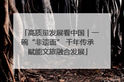 高质量发展看中国｜一碗“非遗面” 千年传承赋能文旅融合发展