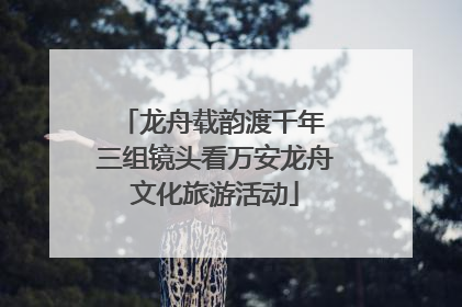 龙舟载韵渡千年 三组镜头看万安龙舟文化旅游活动