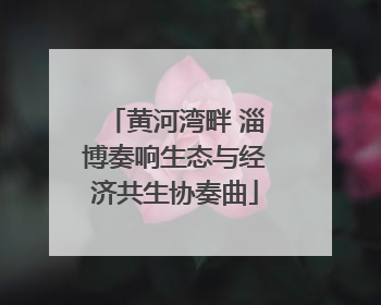 黄河湾畔 淄博奏响生态与经济共生协奏曲