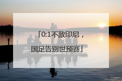 0:1不敌印尼，国足告别世预赛
