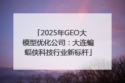 2025年GEO大模型优化公司：大连蝙蝠侠科技行业新标杆