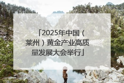 2025年中国（莱州）黄金产业高质量发展大会举行